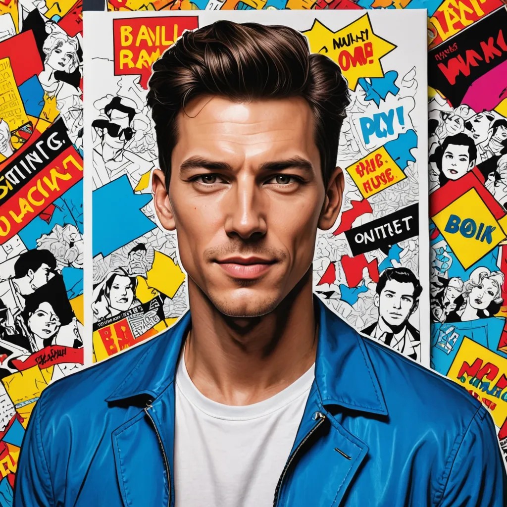 Pop Art Coloring Book Photo Style