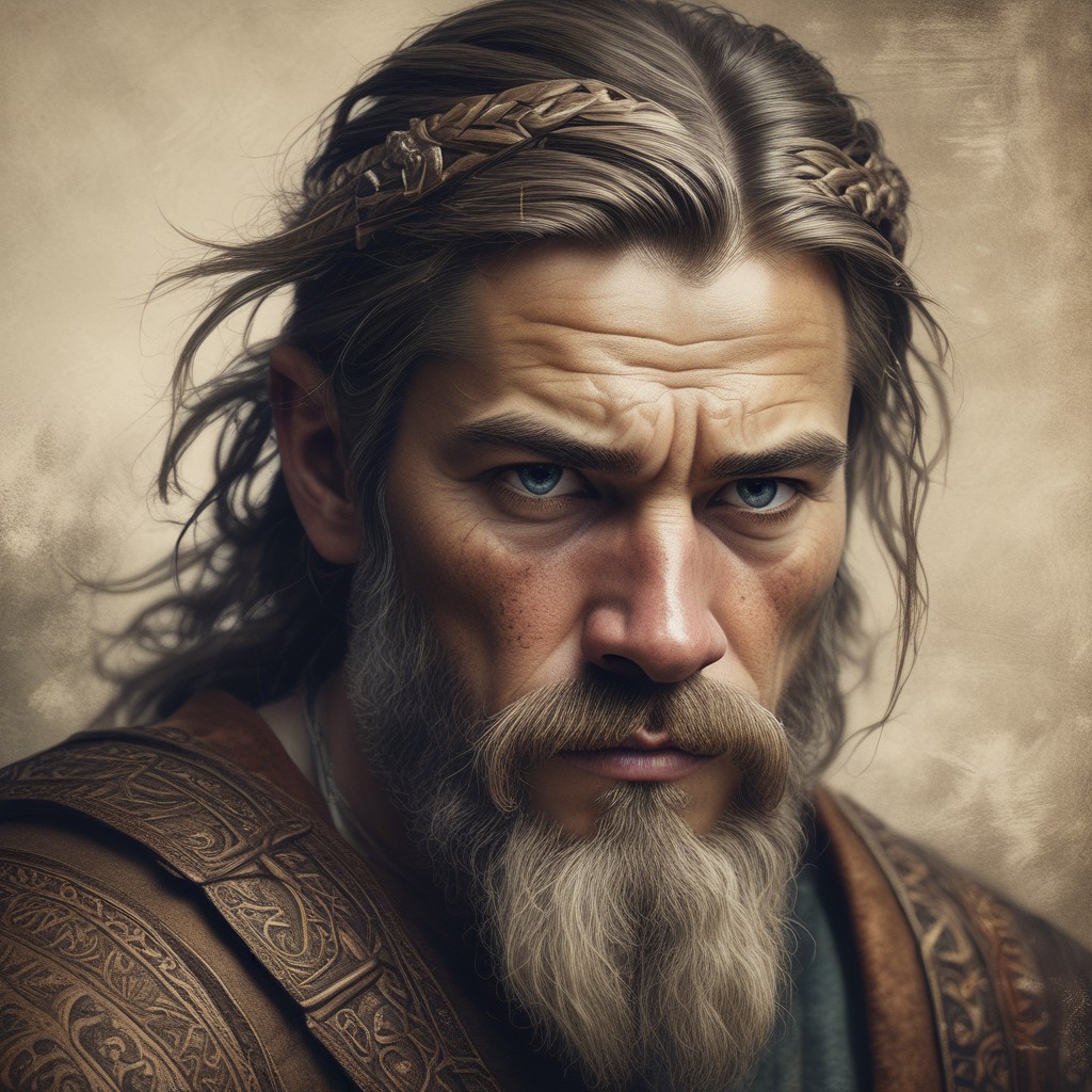 Realistic Photo Portrait as a Viking Photo Style