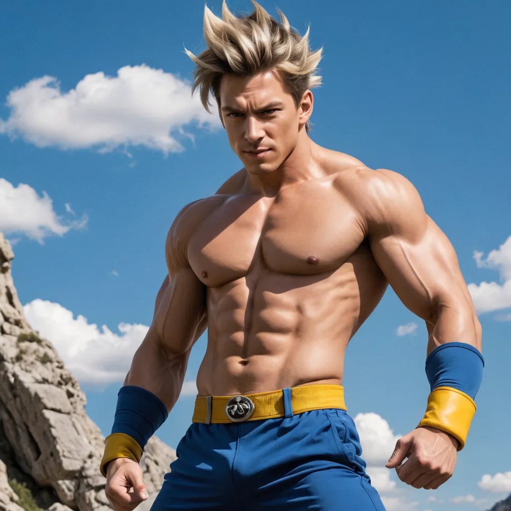 Trunks Super Saiyan di Secondo Livello Muscoli Photo Style