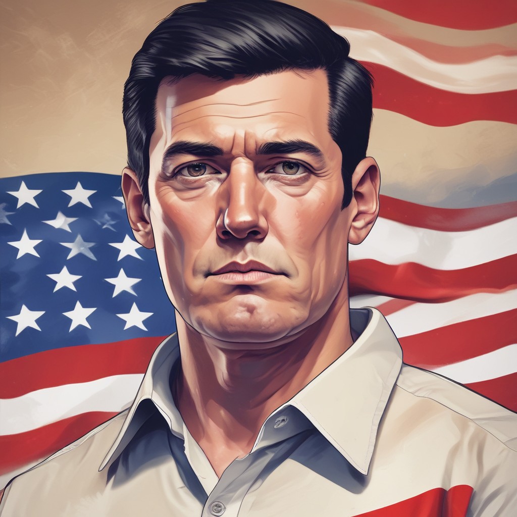 Converted Waving Trump Flag image