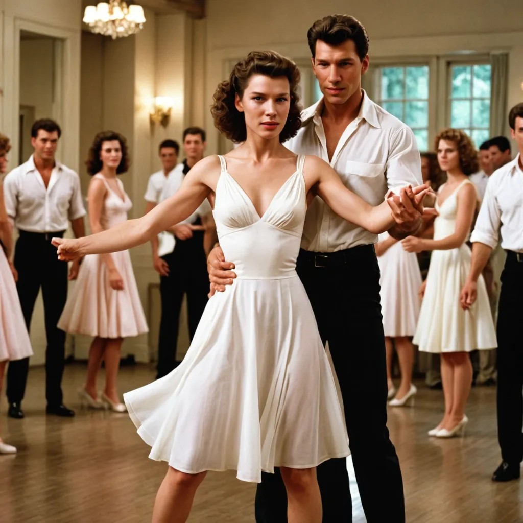 Women from Dirty Dancing, White Dress Photo Style