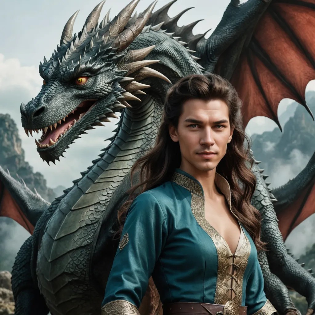 Young Girl with a Dragon Photo Style