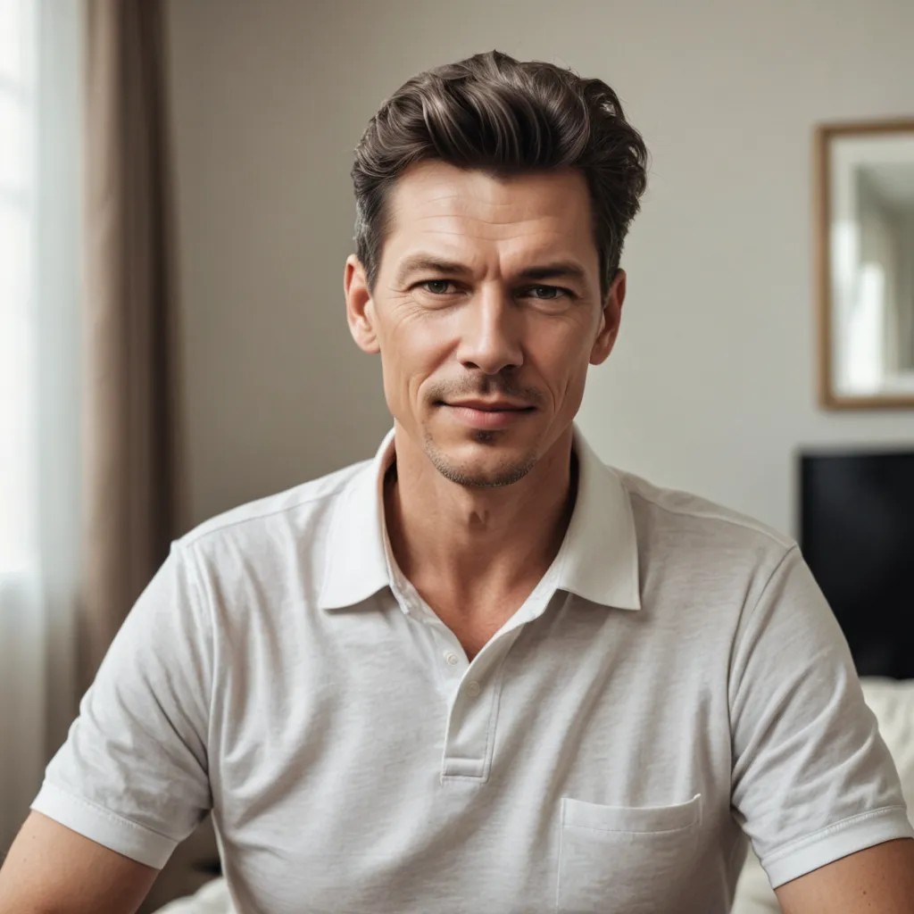 55 Year Old Guy at Home Photo Style