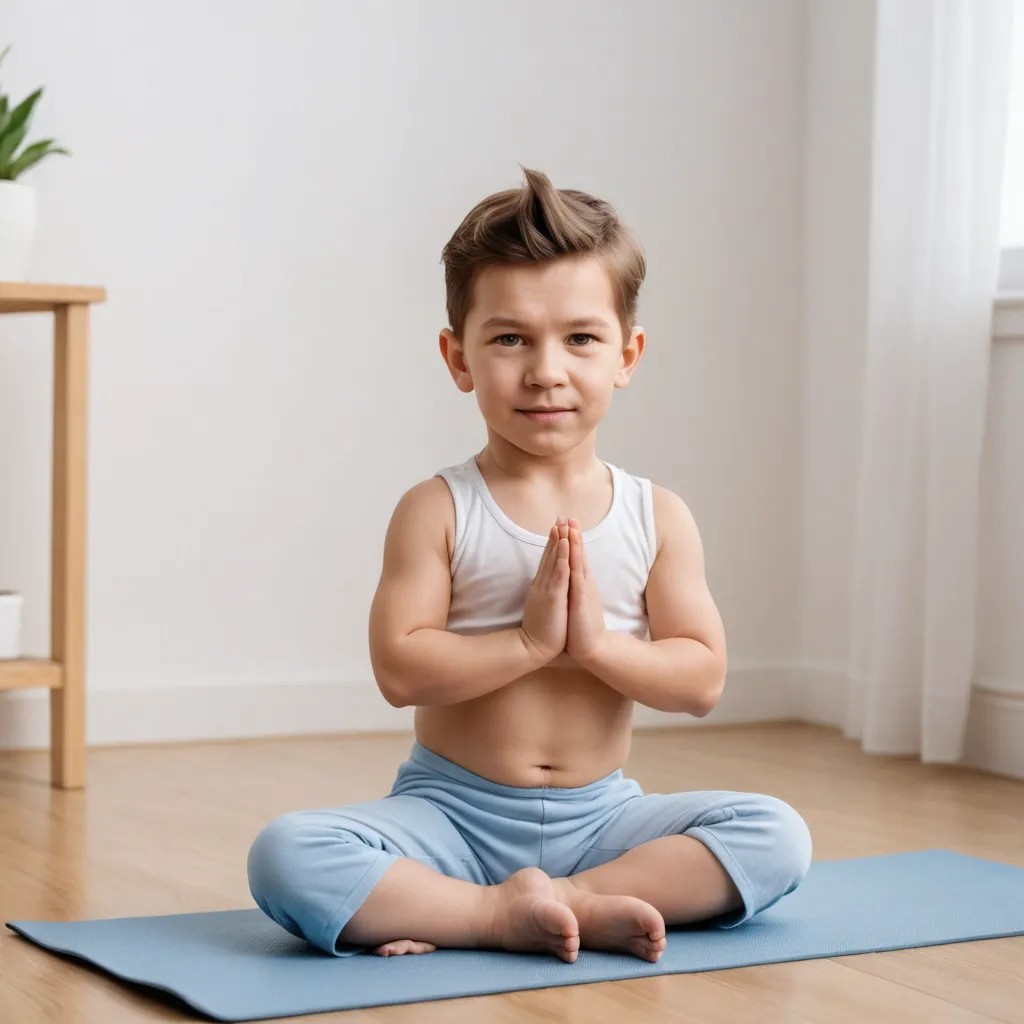Baby Doing Yoga Photo Style