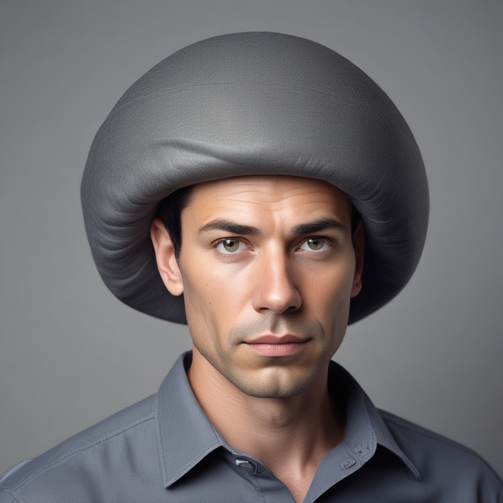 Balancing Ball on Head Photo Style