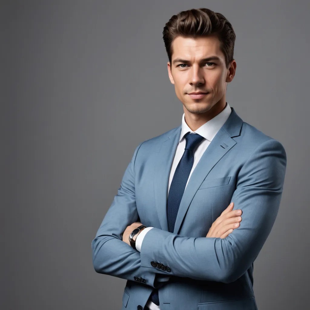 Business Professional, Standing Up, Arms Crossed Photo Style