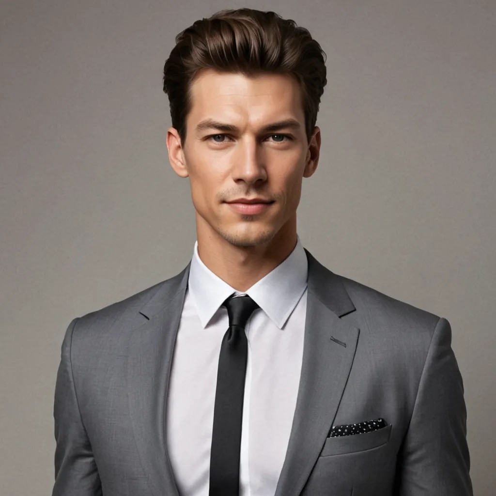 Formal Attire with Collar Photo Style