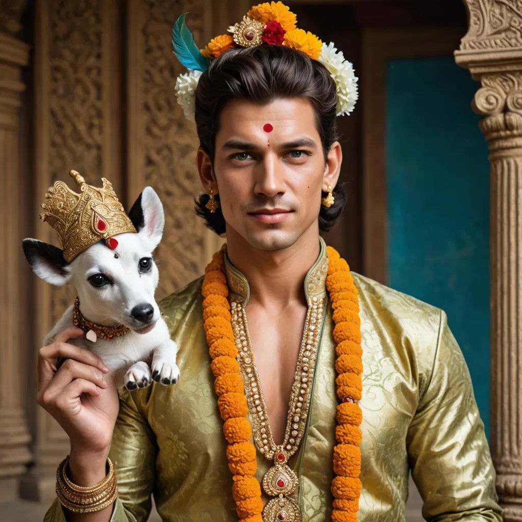 God Krishna Dress Photo Style