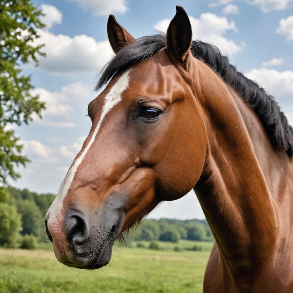 Hufschmid mit Pferd und realistischem Gesicht Photo Style