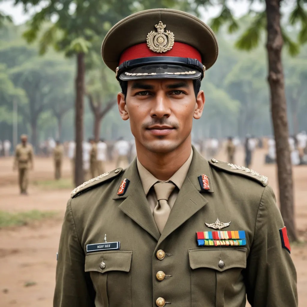 In Military of India Photo Style