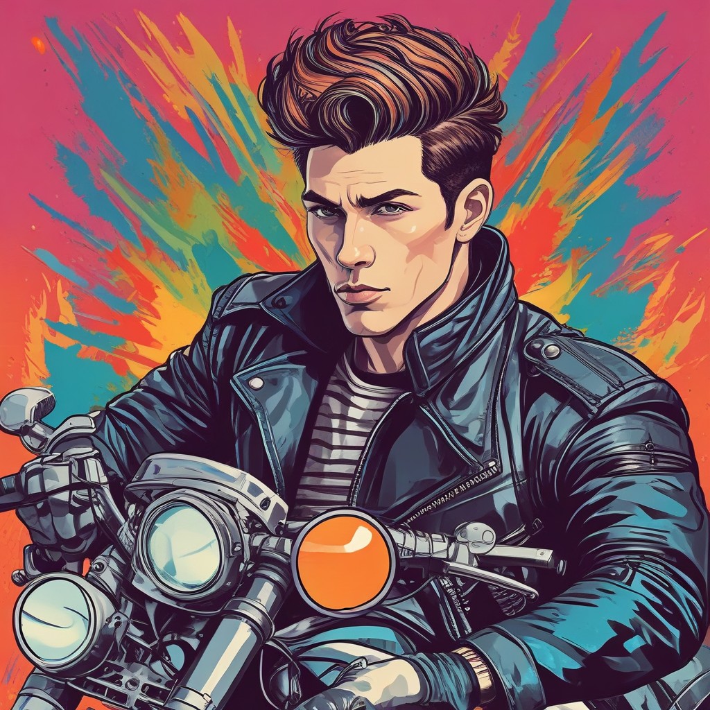 Motorcycle Themed Birthday Photo Style