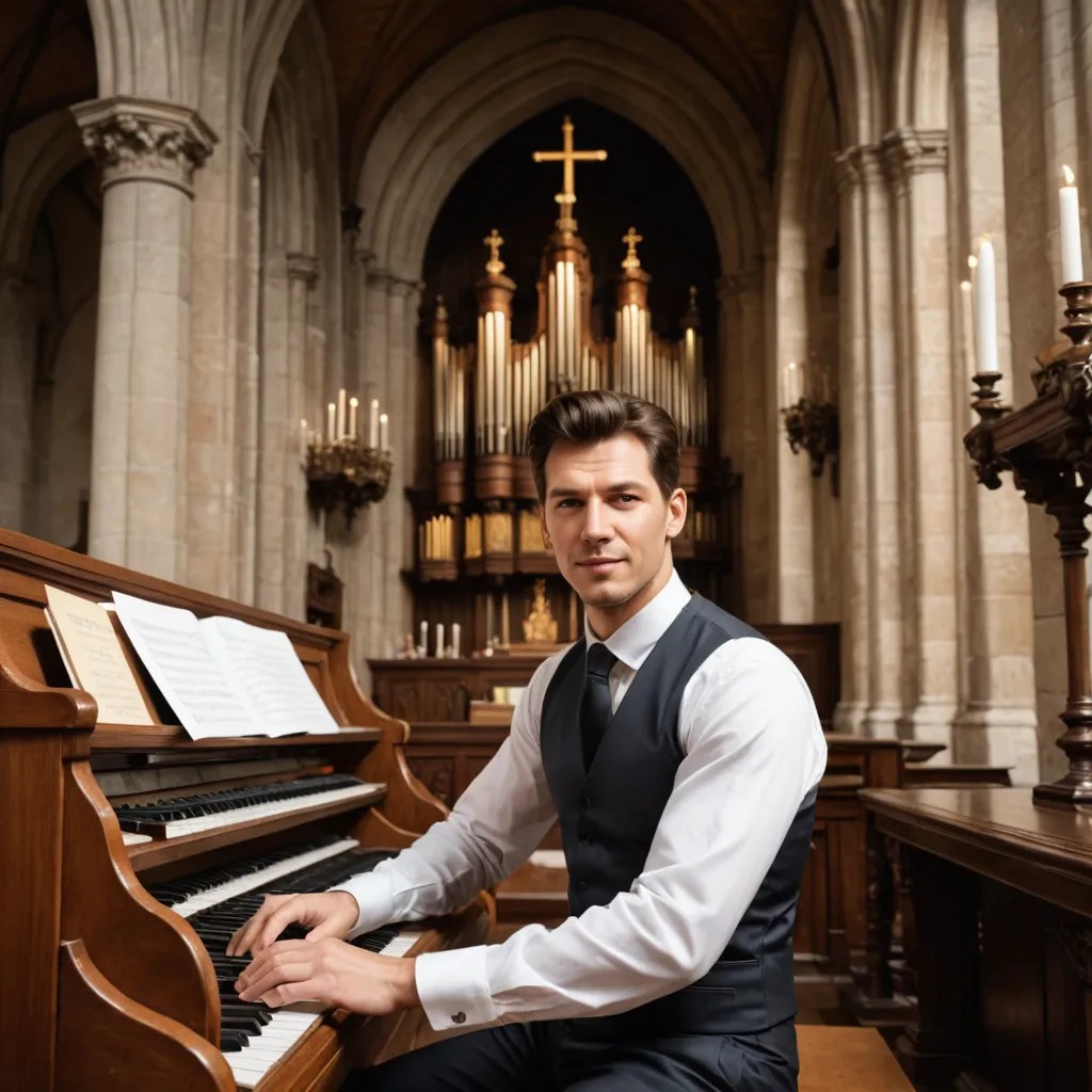 Organist in the Church Photo Style