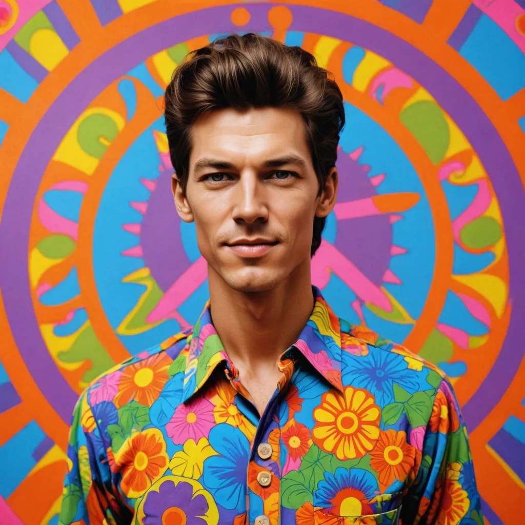 Sixties Psychedelic Peace and Love Photo Style