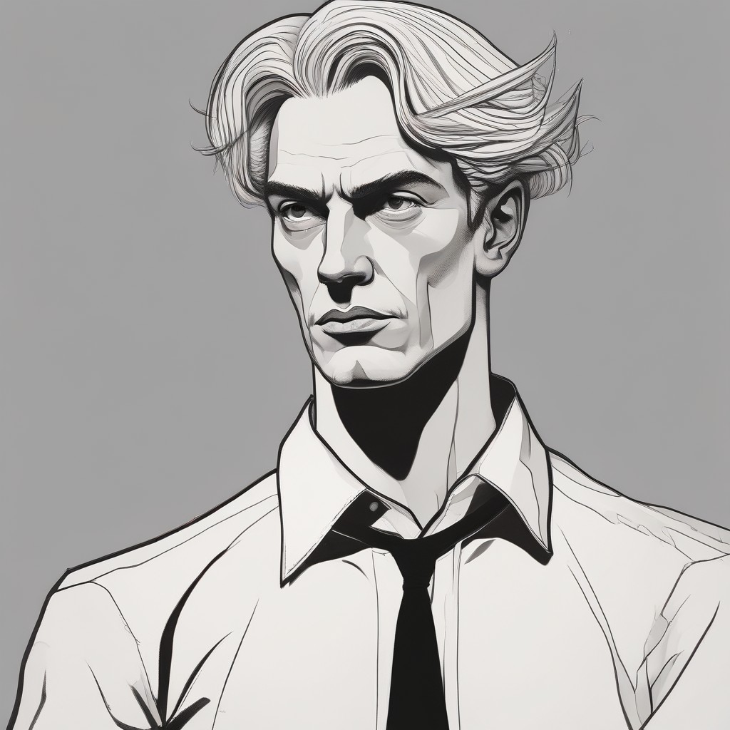 Woman with Blond Hair Pointing to the Left Photo Style