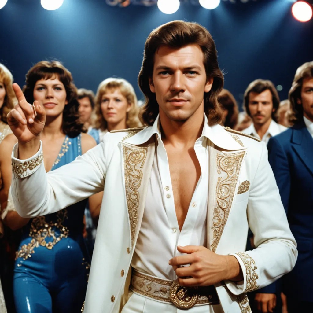 ABBA at the 1974 Eurovision Song Contest in Brighton, England Photo Style