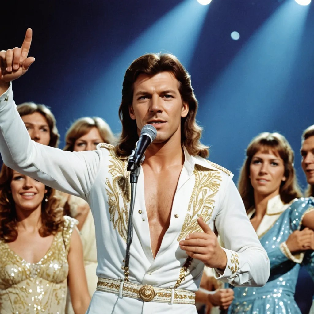 Converted ABBA at the 1974 Eurovision Song Contest Singing Waterloo image