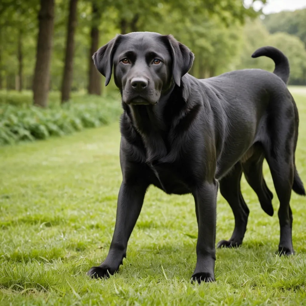 Black Labrador Dog Photo Style