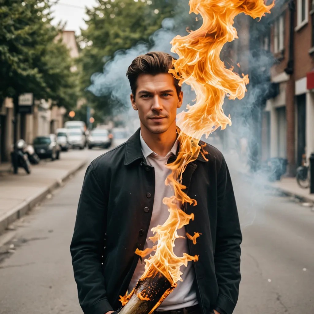 Burning Article Photo Style