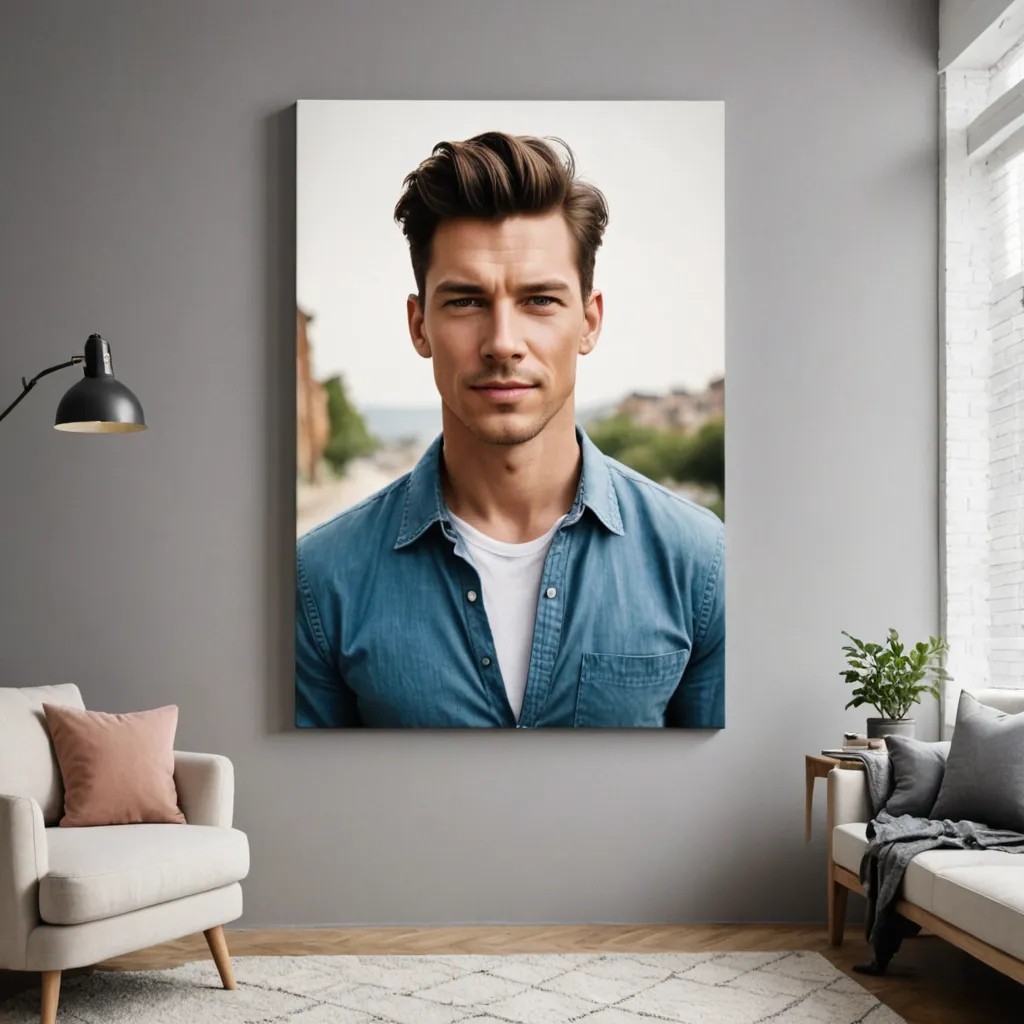 Canvas Mounting Photo Style