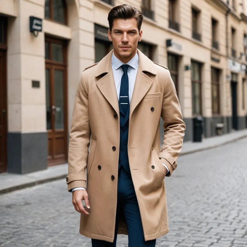 Coat with Tie Photo Style