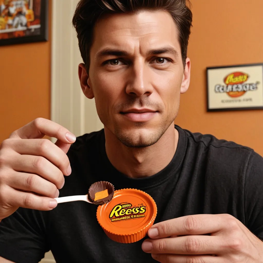 Eating a Reese’s Peanut Butter Cup Photo Style