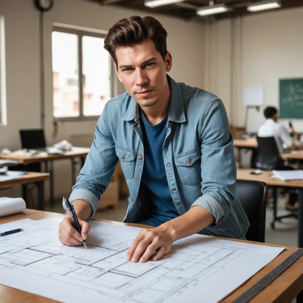 Engineering Drawing Photo Style