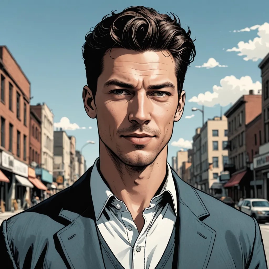 Graphic Novel Character Photo Style