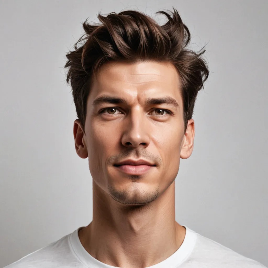 Head Looking Up Photo Style