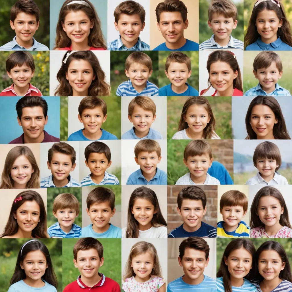 I Want to Convert a Collage of Children’s Pictures into a Childhood Best Friends Picture Photo Style