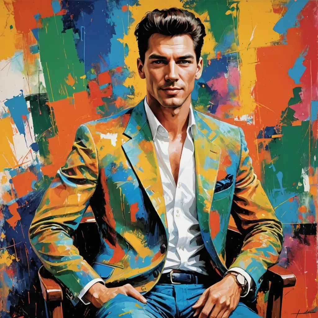 Leroy Neiman Like Work of Art Photo Style