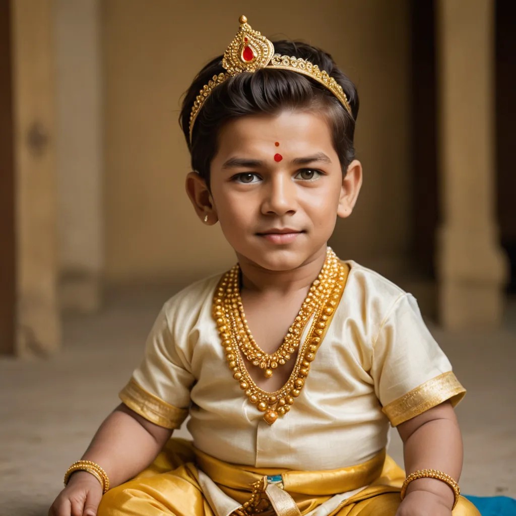 Like Shree Krishna as a Baby Photo Style