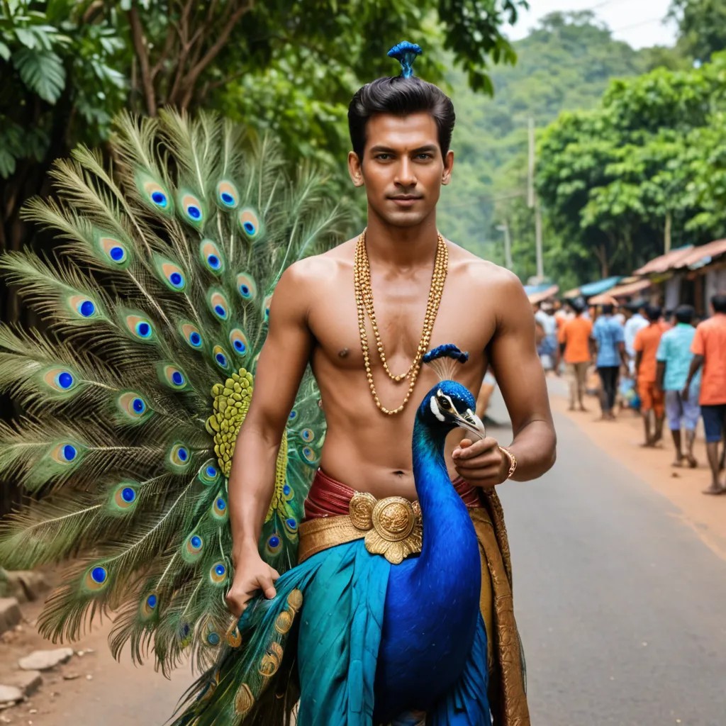 Converted Murugan with Peacock image