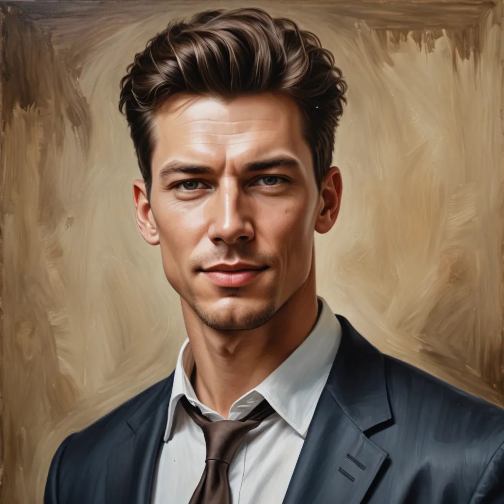 Converted Realistic Oil Painting image