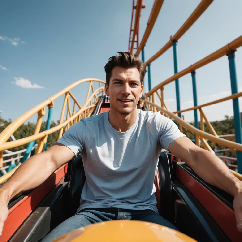 Riding a Roller Coaster Photo Style