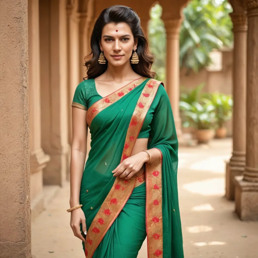 Same Saree Modeling Pic Photo Style