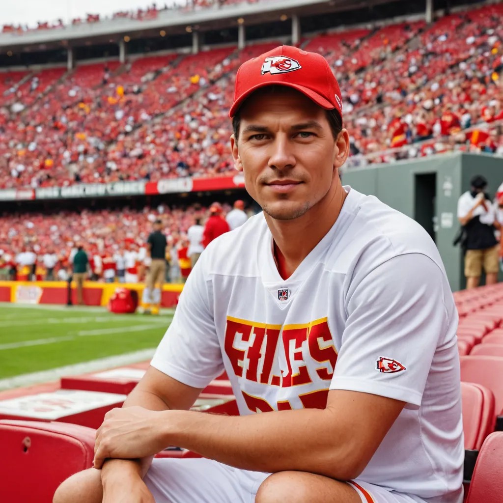 Sitting on Scoreboard at Kansas City Chiefs Football Game Photo Style