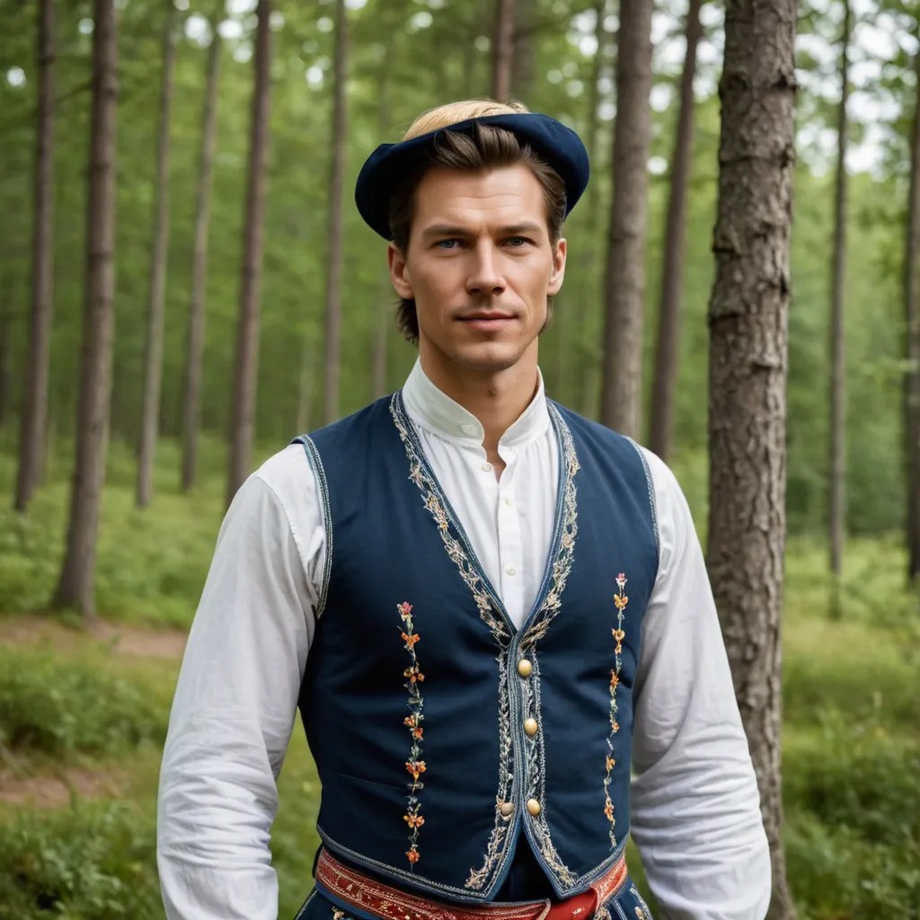 Swedish Folk Costume Photo Style