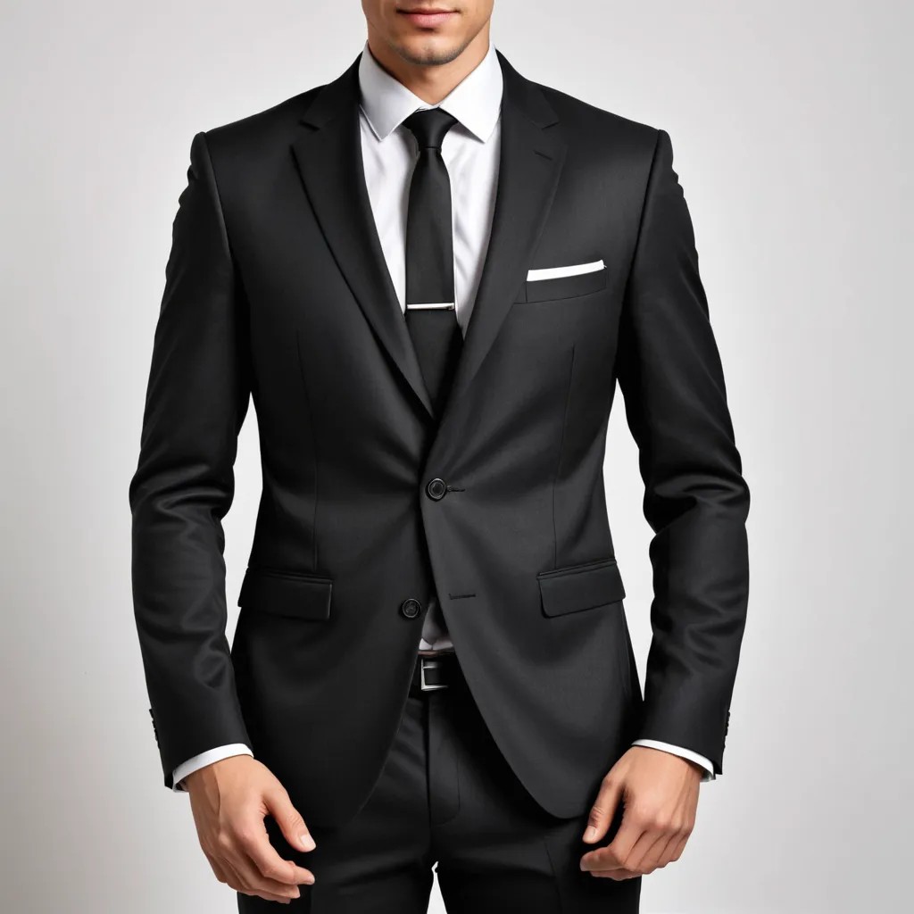 Converted White Background Black Suit for Documents image
