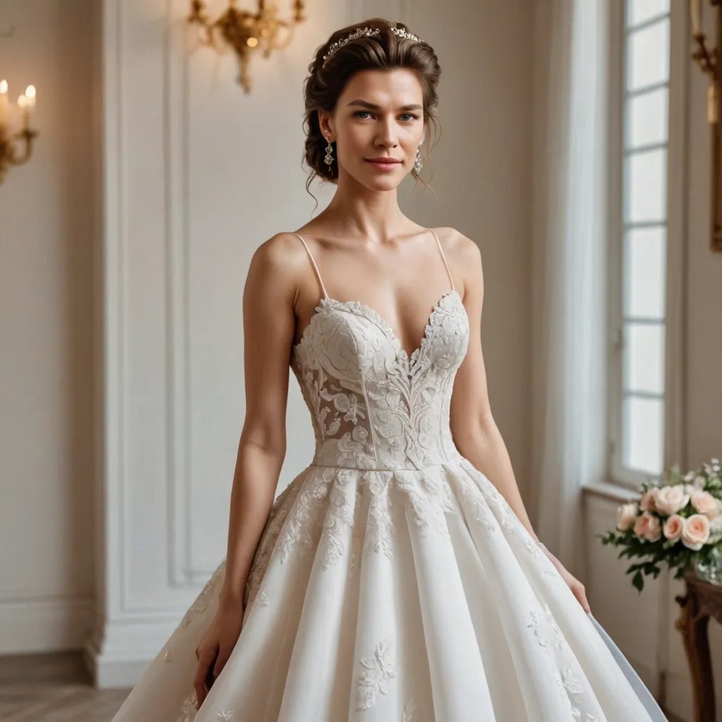 Beautiful Woman in a Wedding Dress Photo Style