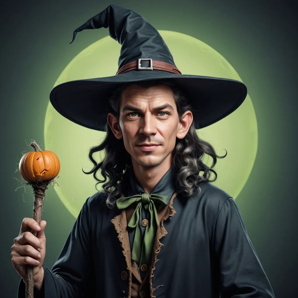 Cartoon Warty Witch Photo Style