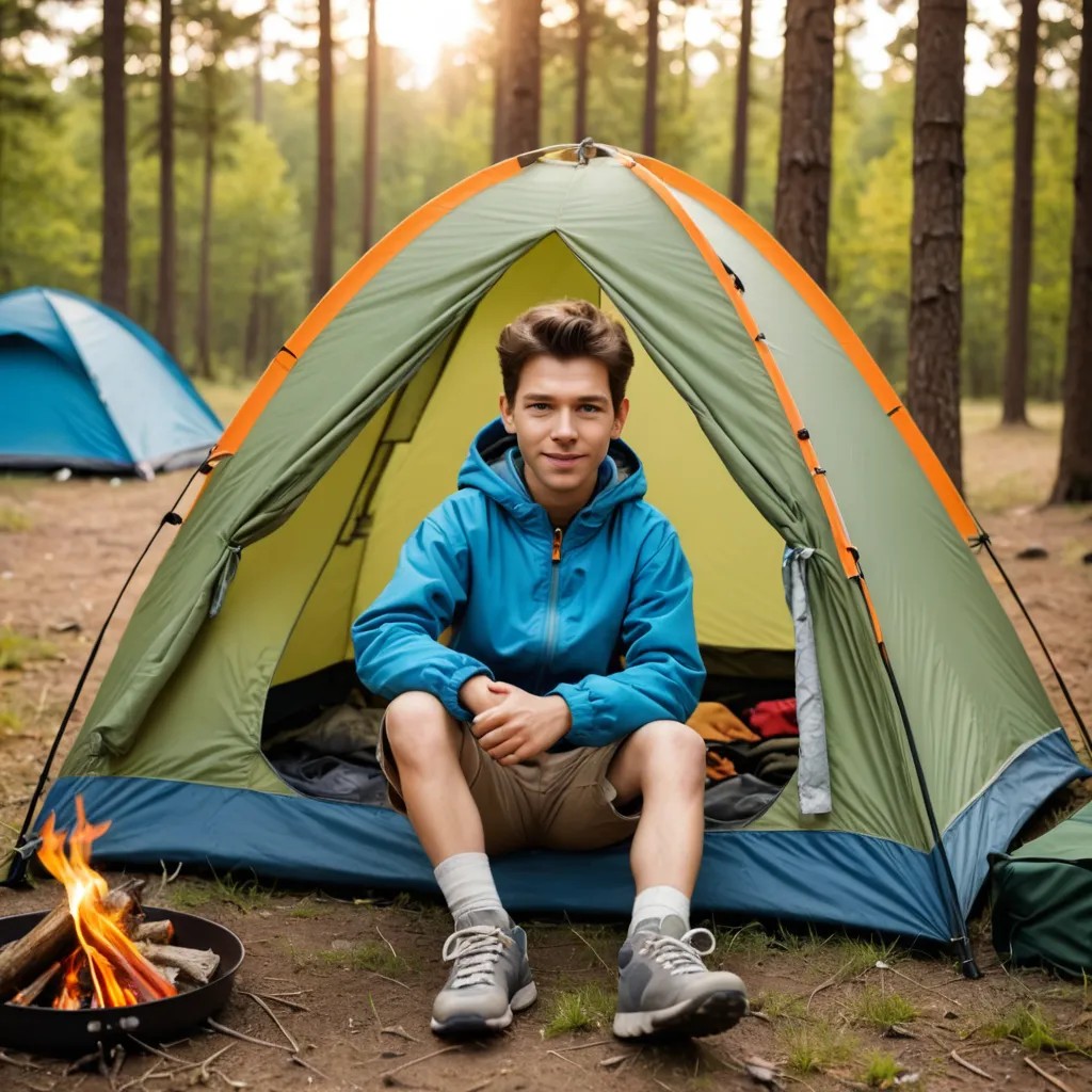 Children Camping Photo Style