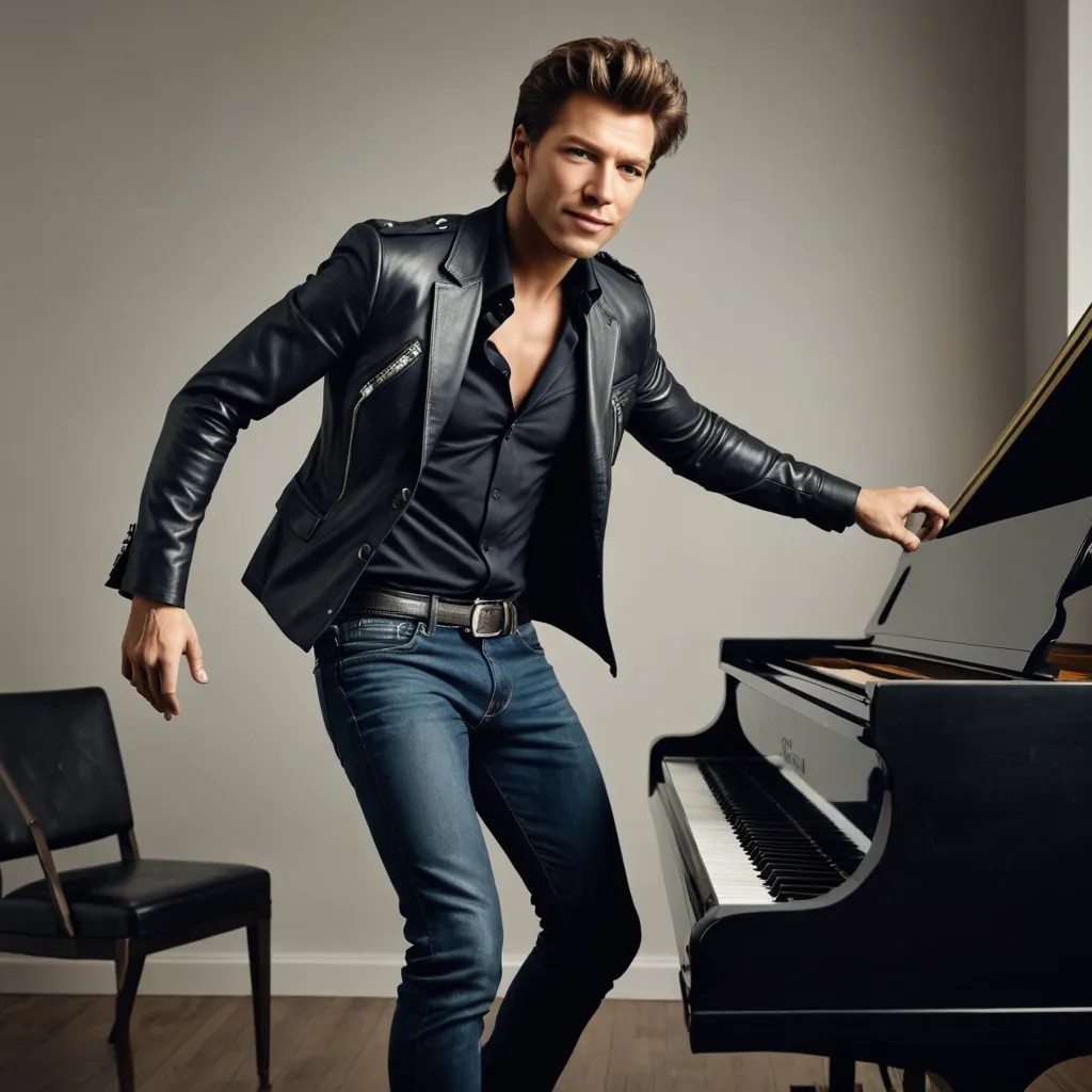 Converted Dancing on a Piano with Bon Jovi Playing image
