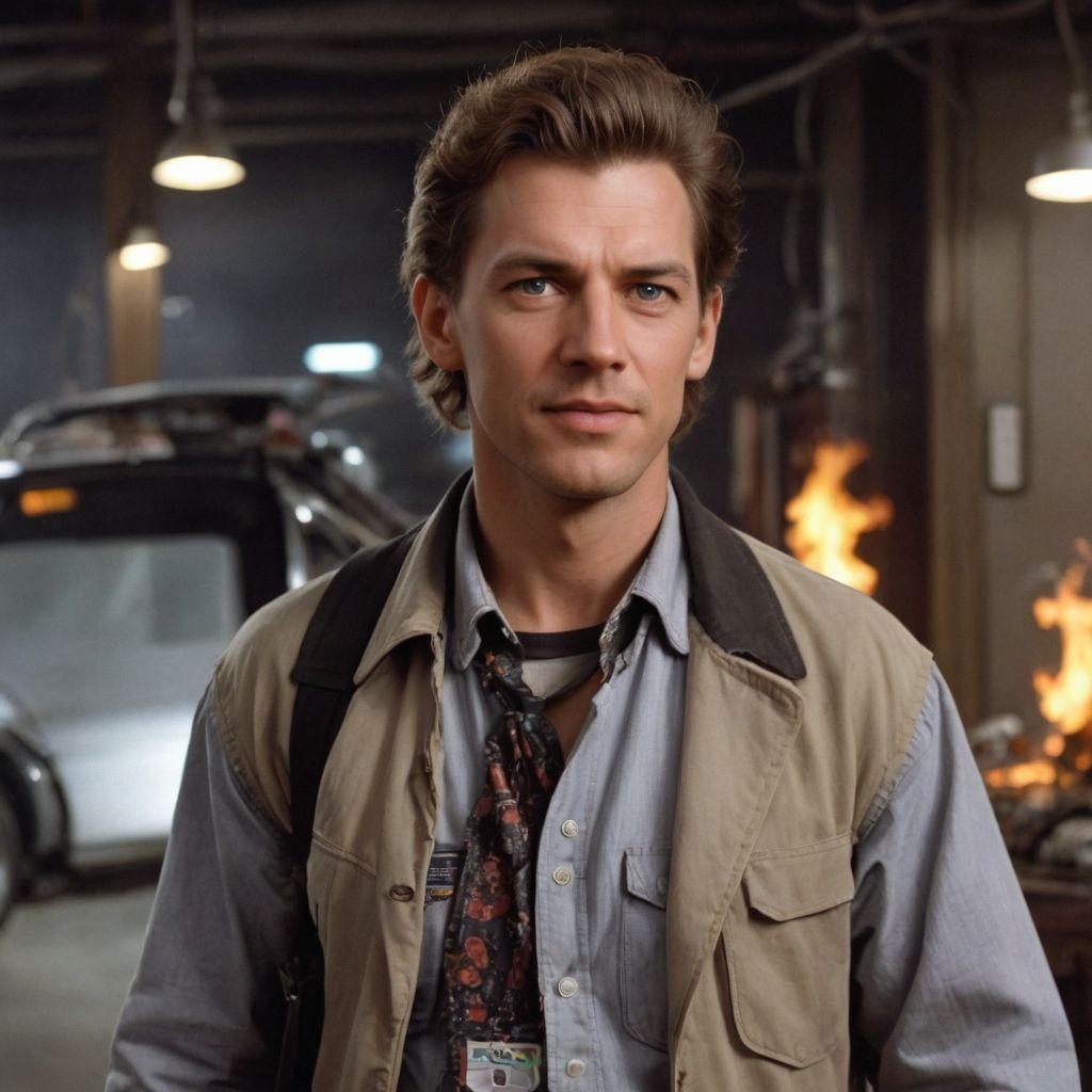 Doc Brown Back to the Future Photo Style