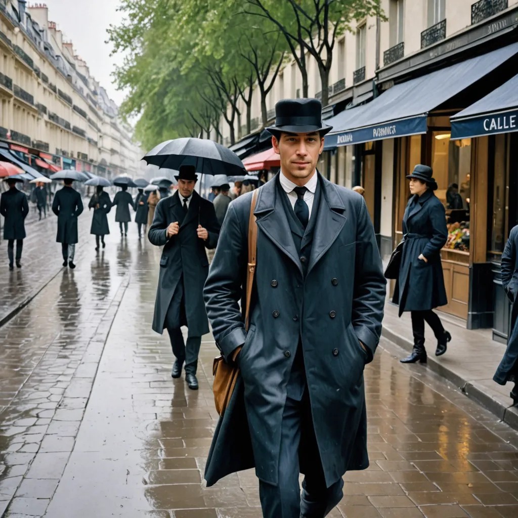 Converted Gustave Caillebotte – Paris Street, Rainy Day image