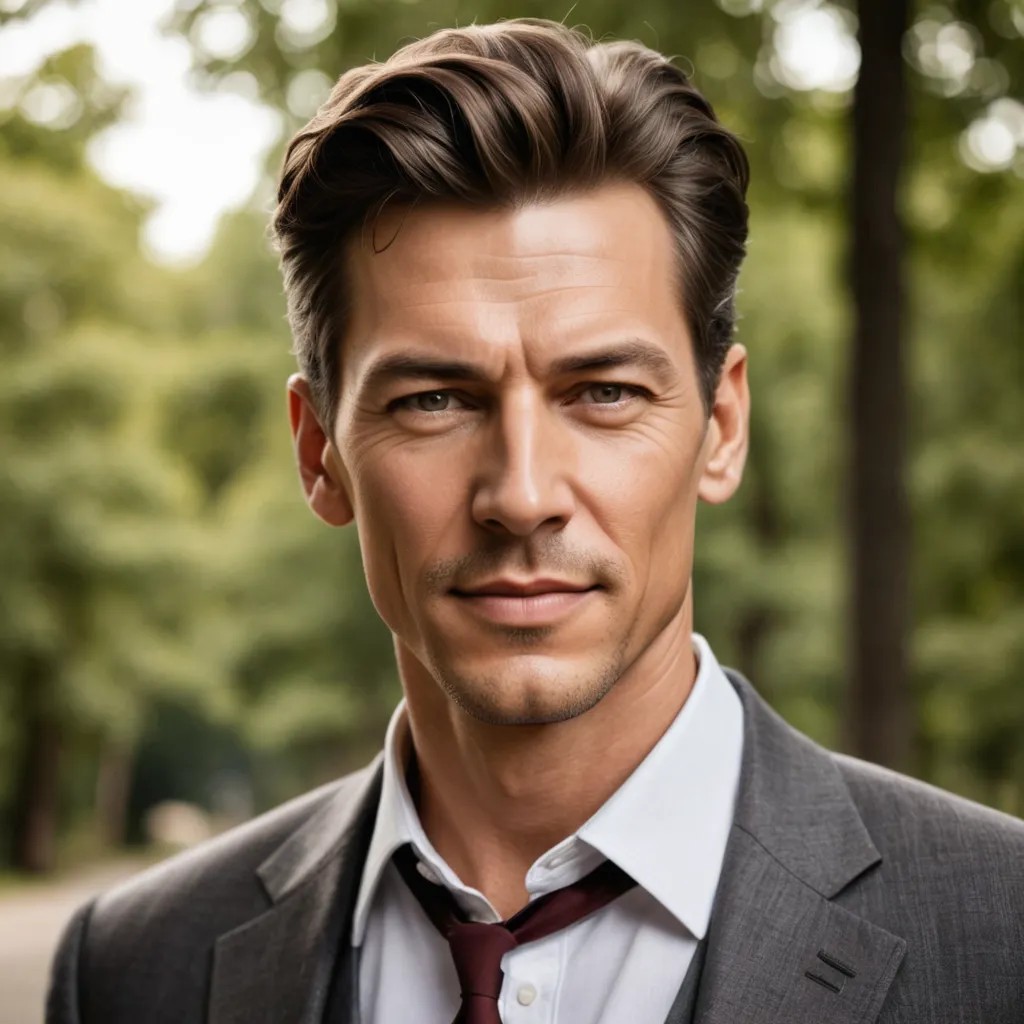 Handsome Older Man Photo Style