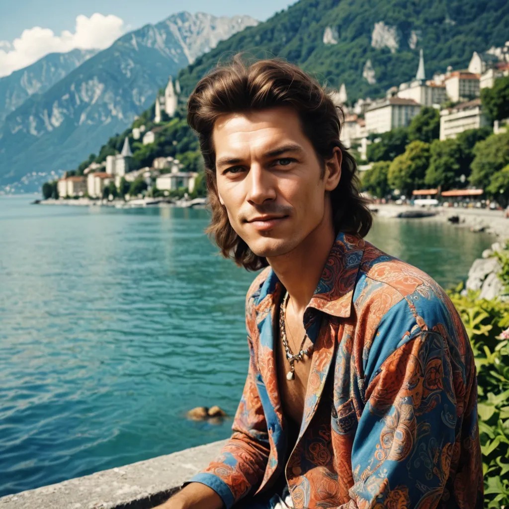 Hippie in Montreux, Switzerland Photo Style