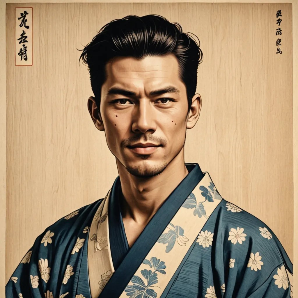 Converted Japanese Woodblock image