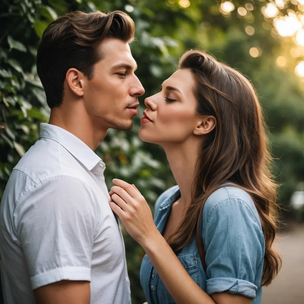 Kissing to My Girl Friend Photo Style