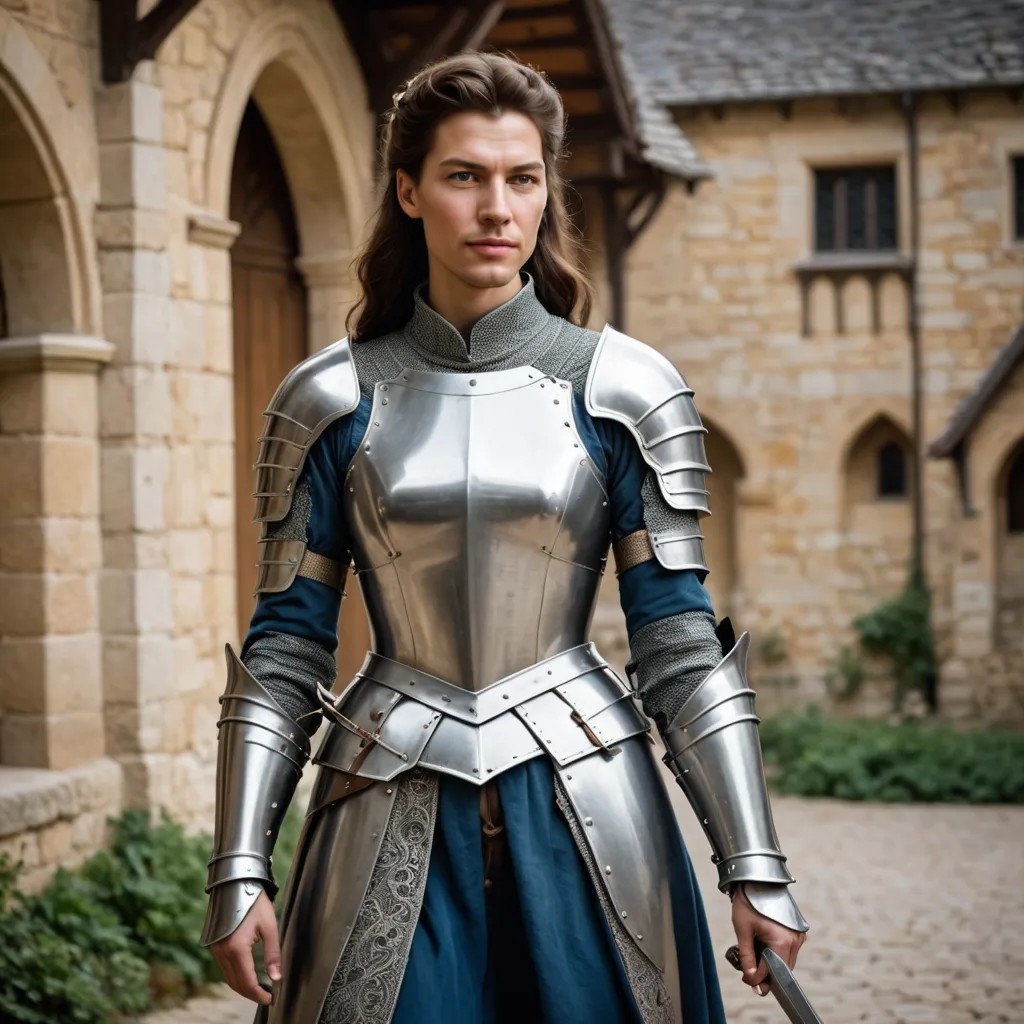 Lady Knight in Middle Ages Photo Style