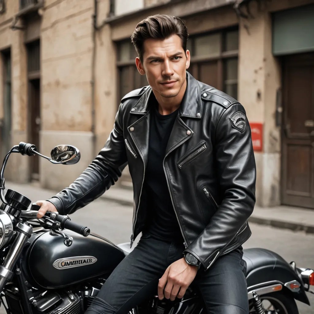 Motorcycle Leather Photo Style